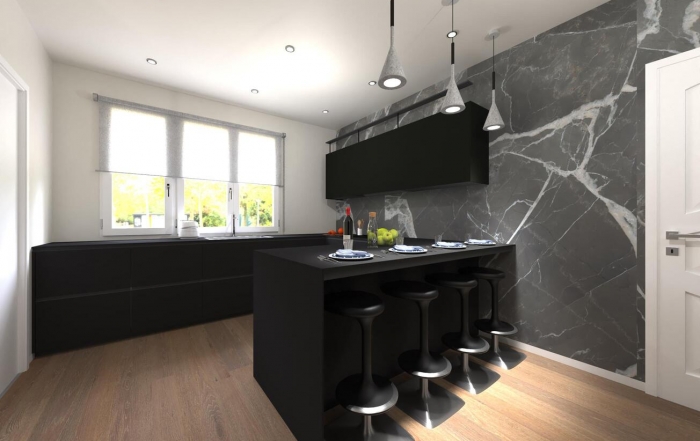 progetto cucina valcucine